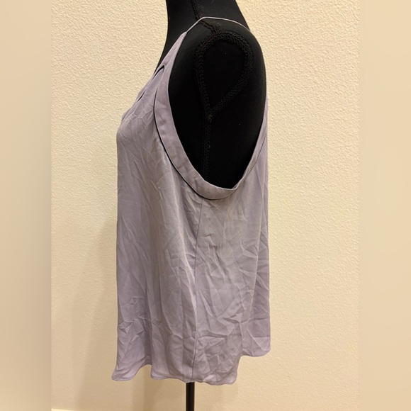 LOFT Lavender Trim V-Neck Cami Tank - Size LP - Picture 4 of 5